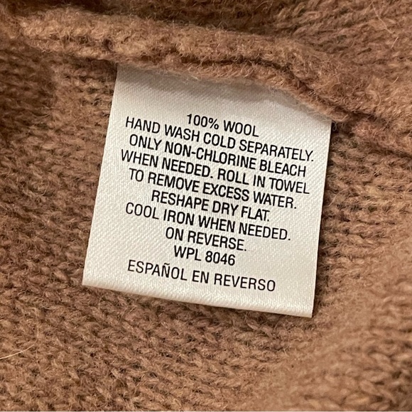 JM Collection Sweater Women’s 2XL Wool Embellished Brown Cardigan Boho Glam Cozy - Picture 7 of 10